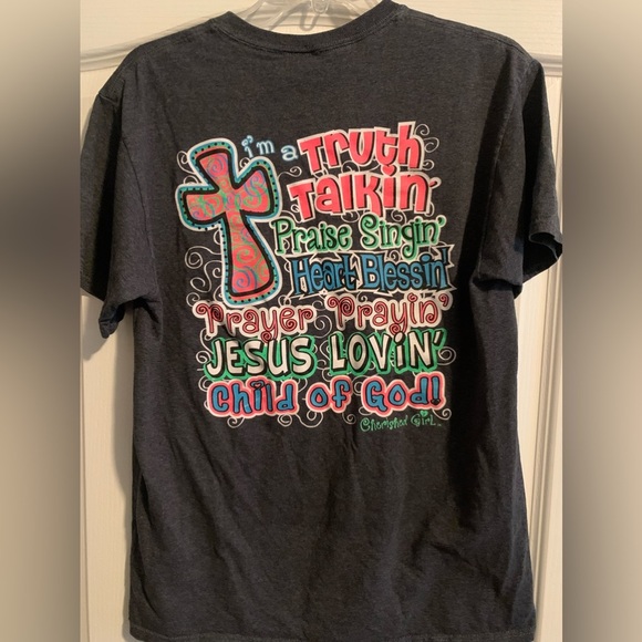 Cherished Girl tee heather gray size M - Picture 2 of 5